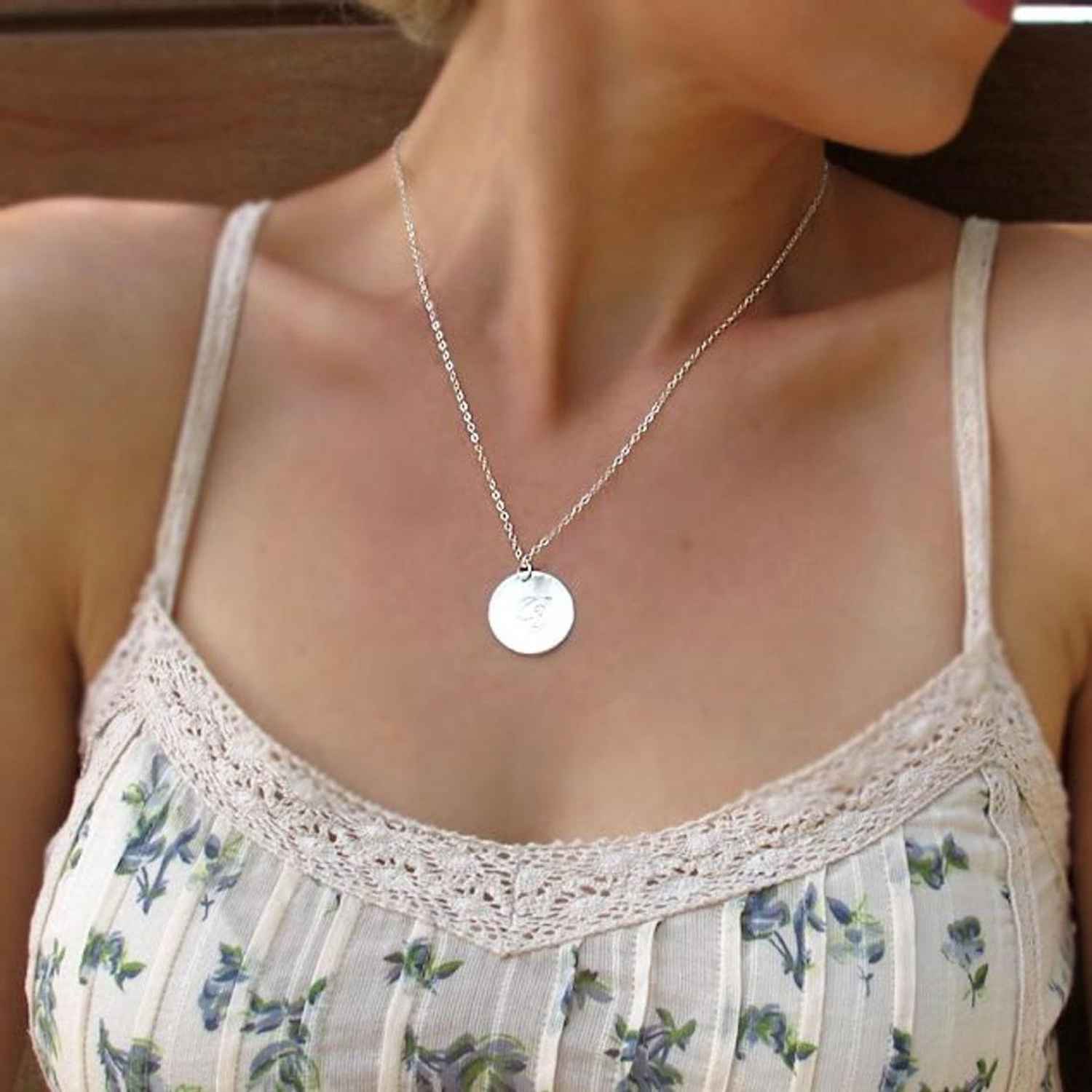 Custom Initials Necklace - Personalized Bridesmaids Gift