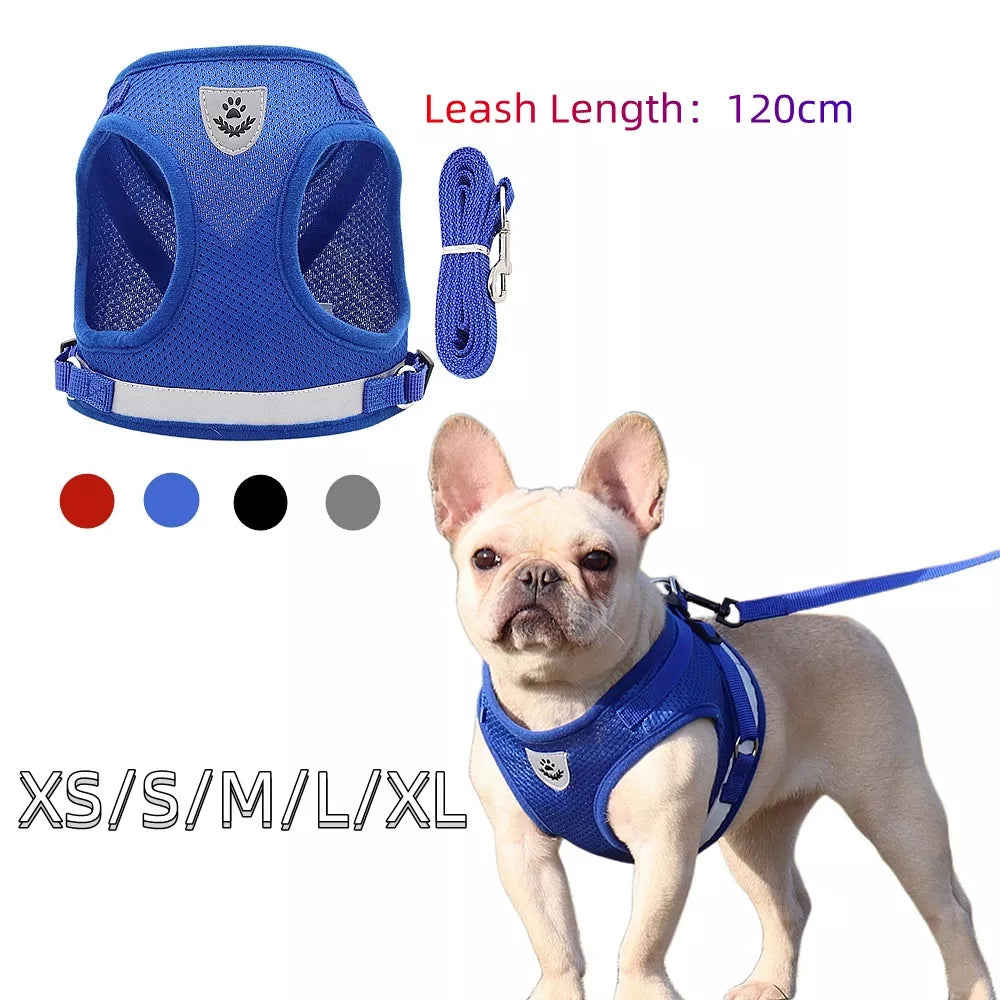 Premium Dog Harness and Leash Set for Small Dogs - Comfortable & Reflective Pet Accessories