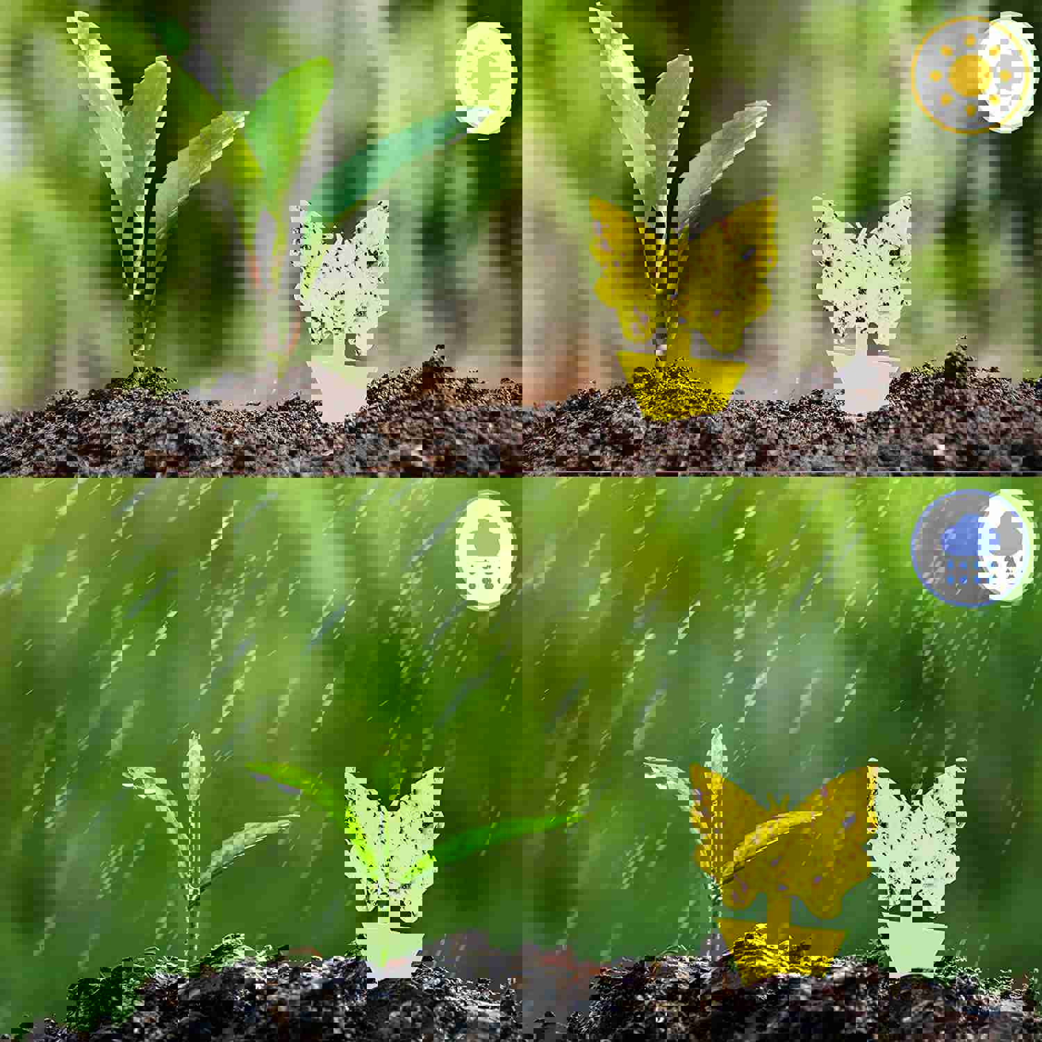144 Pack Fruit Fly Traps Fungus Gnat Traps Yellow Sticky Bug Traps for Indoor Outdoor Use