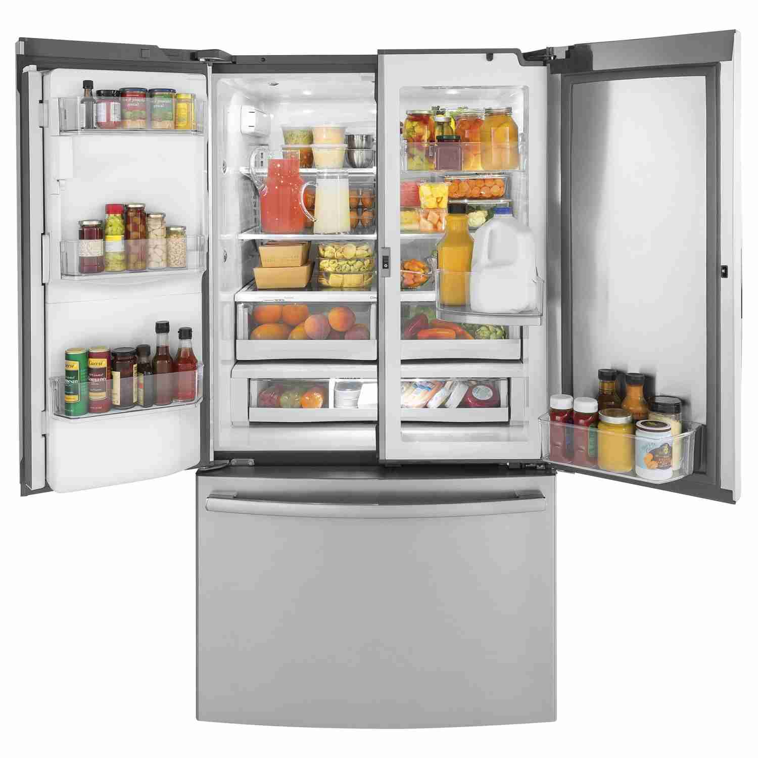 GE Profile 36-inch Counter-Depth French 3-Door Refrigerator with External Water and Ice Dispenser