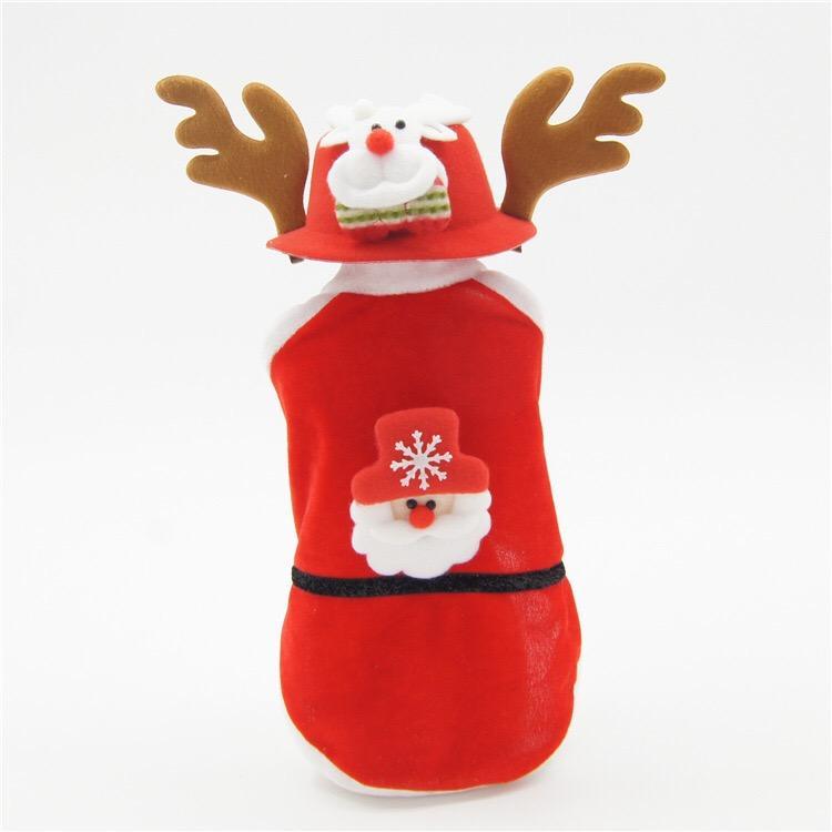 Warm Winter Christmas Pet Dog Clothes Coat Jacket Santa Costume for Small Medium Dogs and Cats