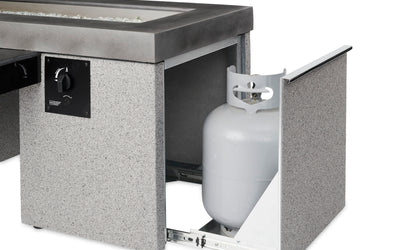 Outdoor Greatroom - Black Uptown Linear Gas Fire Pit Table with Direct Spark Ignition (NG) - UP1242DSING