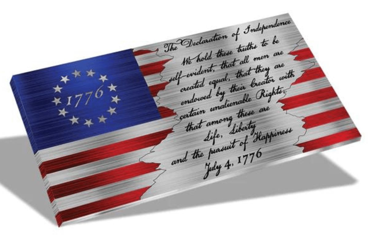 Metal Art of Wisconsin Indoor/Outdoor Hero Flags - High-Quality Brushed Aluminum