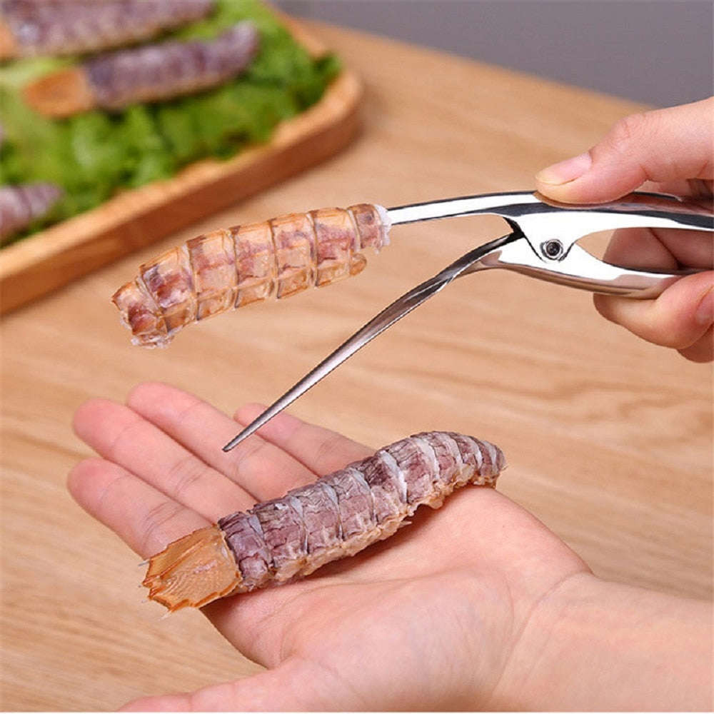 Stainless Steel Shrimp Peeler - Professional Kitchen Tool for Chefs