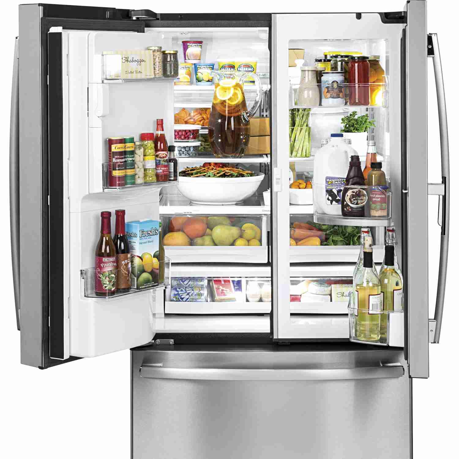GE Profile 36-inch Counter-Depth French 3-Door Refrigerator with External Water and Ice Dispenser
