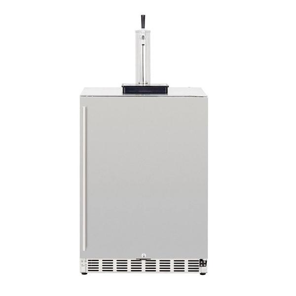Summerset SSRFR-DK1 25 Stainless Steel 6.6 Cube Outdoor Rated Single Tap Kegerator