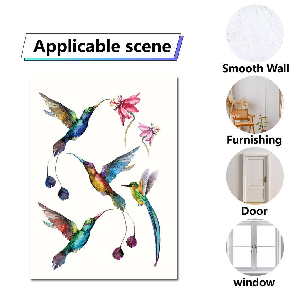 Craspire 16 Sheets 8 Styles PVC Waterproof Wall Stickers, Self-Adhesive Decals for Home Decoration
