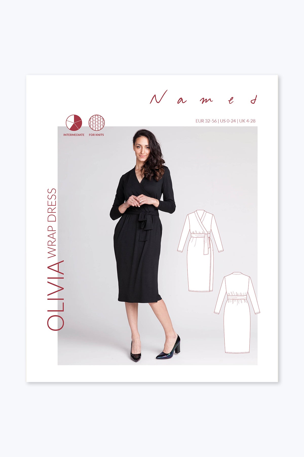 Named Clothing Olivia Wrap Dress Digital PDF Pattern