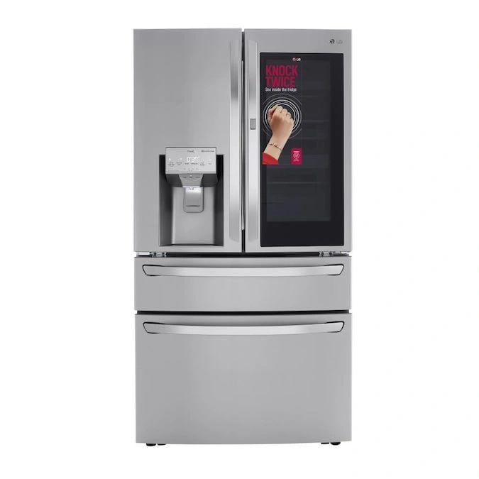 New Open Box LG Craft Ice Smart Wi-Fi Enabled 29.5-cu ft 4-Door French Door Refrigerator with Dual Ice Maker