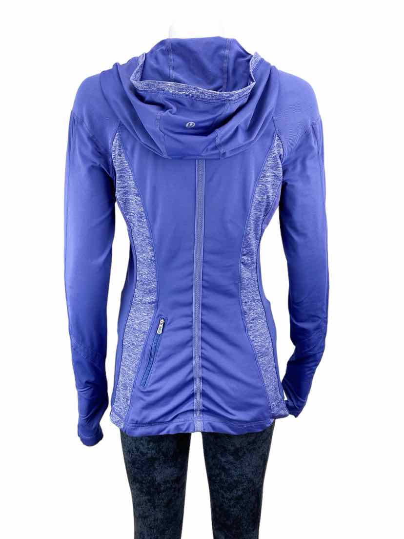 Lululemon Women's Surplice Hoodie Top - Purple, Size 8