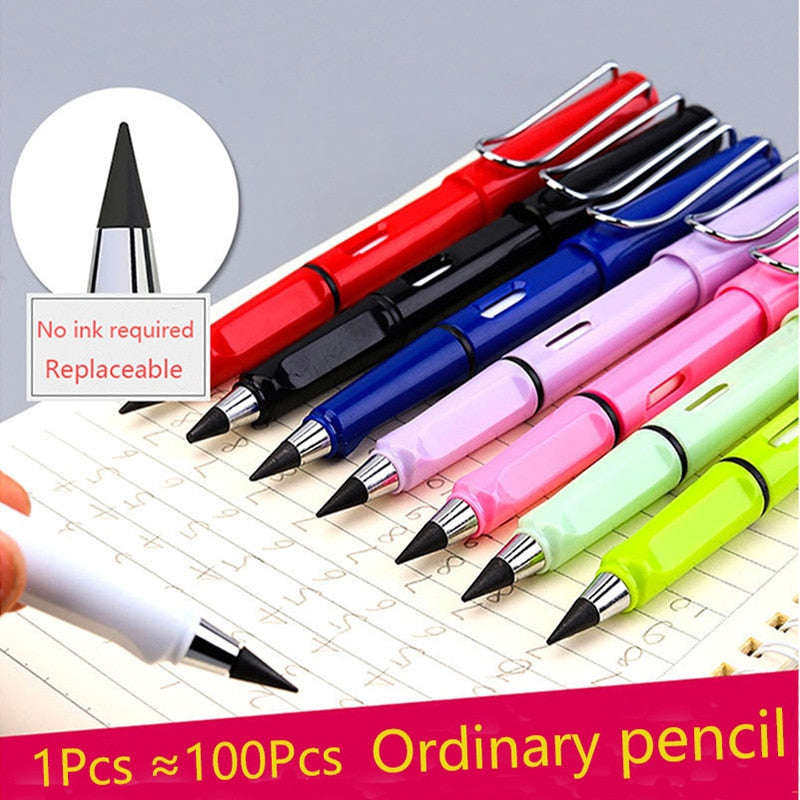 Unlimited Writing Infinity Pencil - No Ink Novelty Pen for Art, Sketch, and School Supplies
