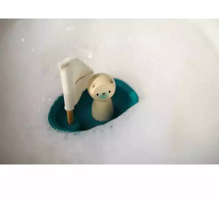 Plan Toys Sailing Boat - Polar Bear Bath Toy