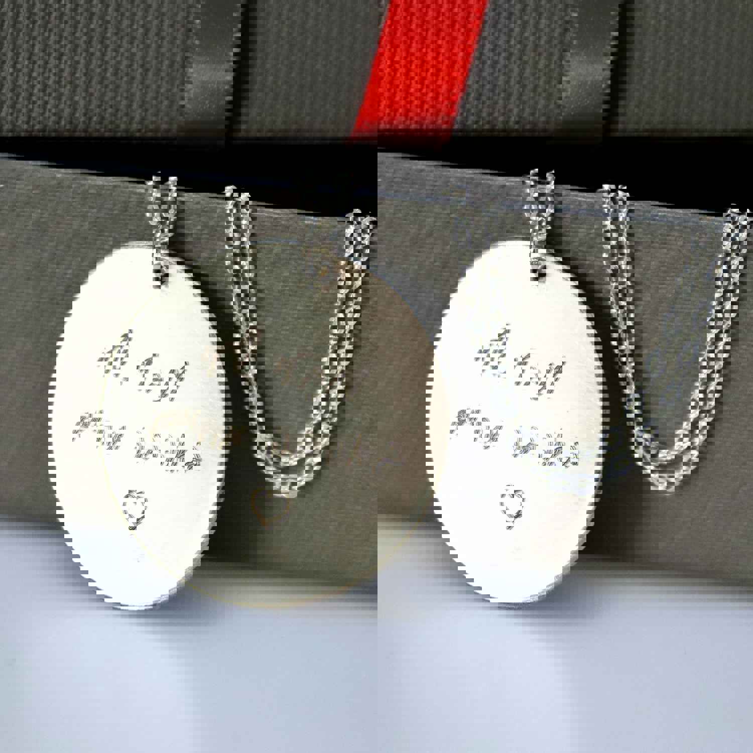 Custom Hebrew Necklace - Personalized Jewish Sterling Silver Gift