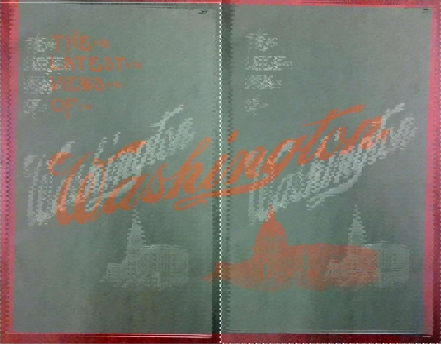 Washington D.C. 1906 Illustrated Souvenir Album Architectural Tourist Views Book