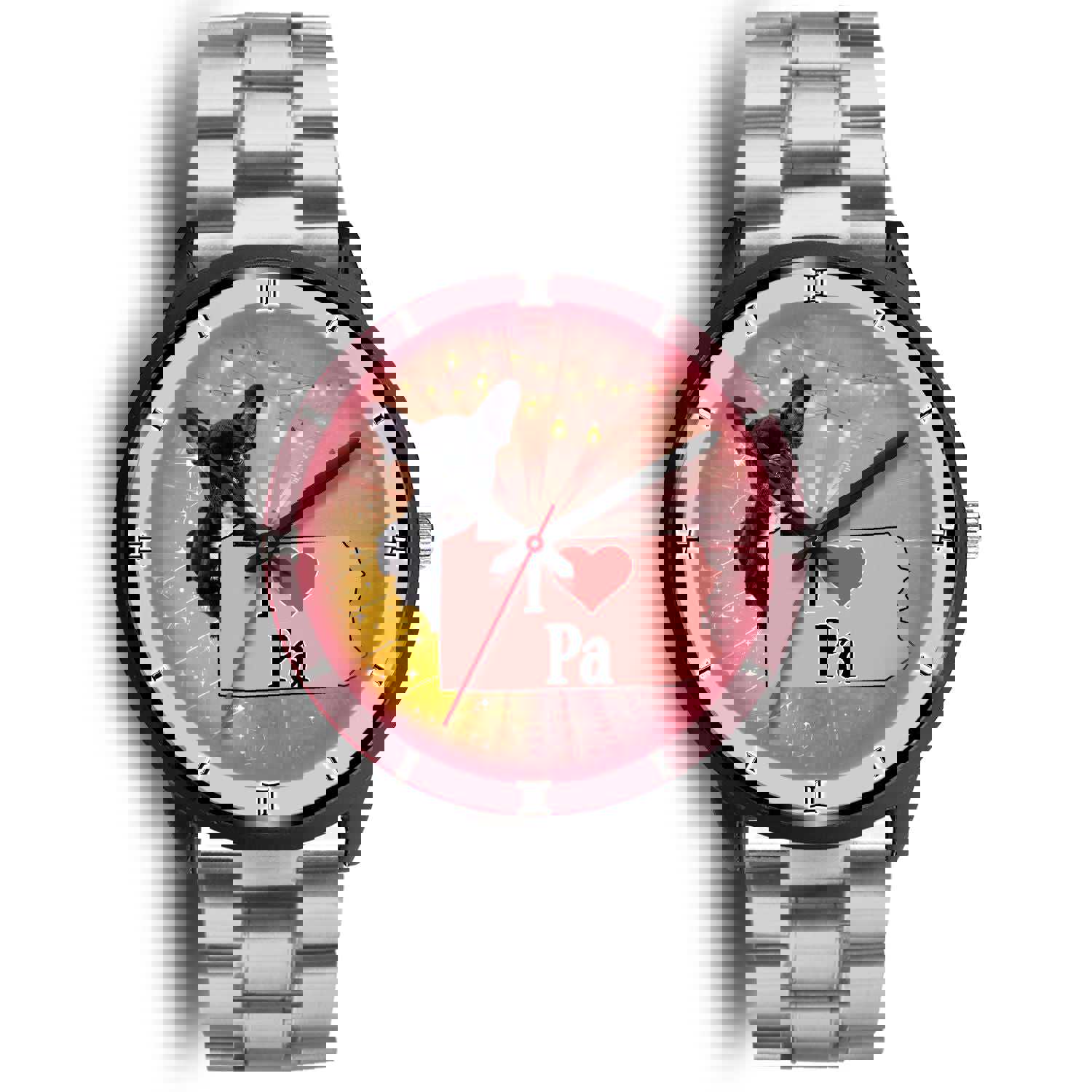French Bulldog Pennsylvania Christmas Special Wrist Watch