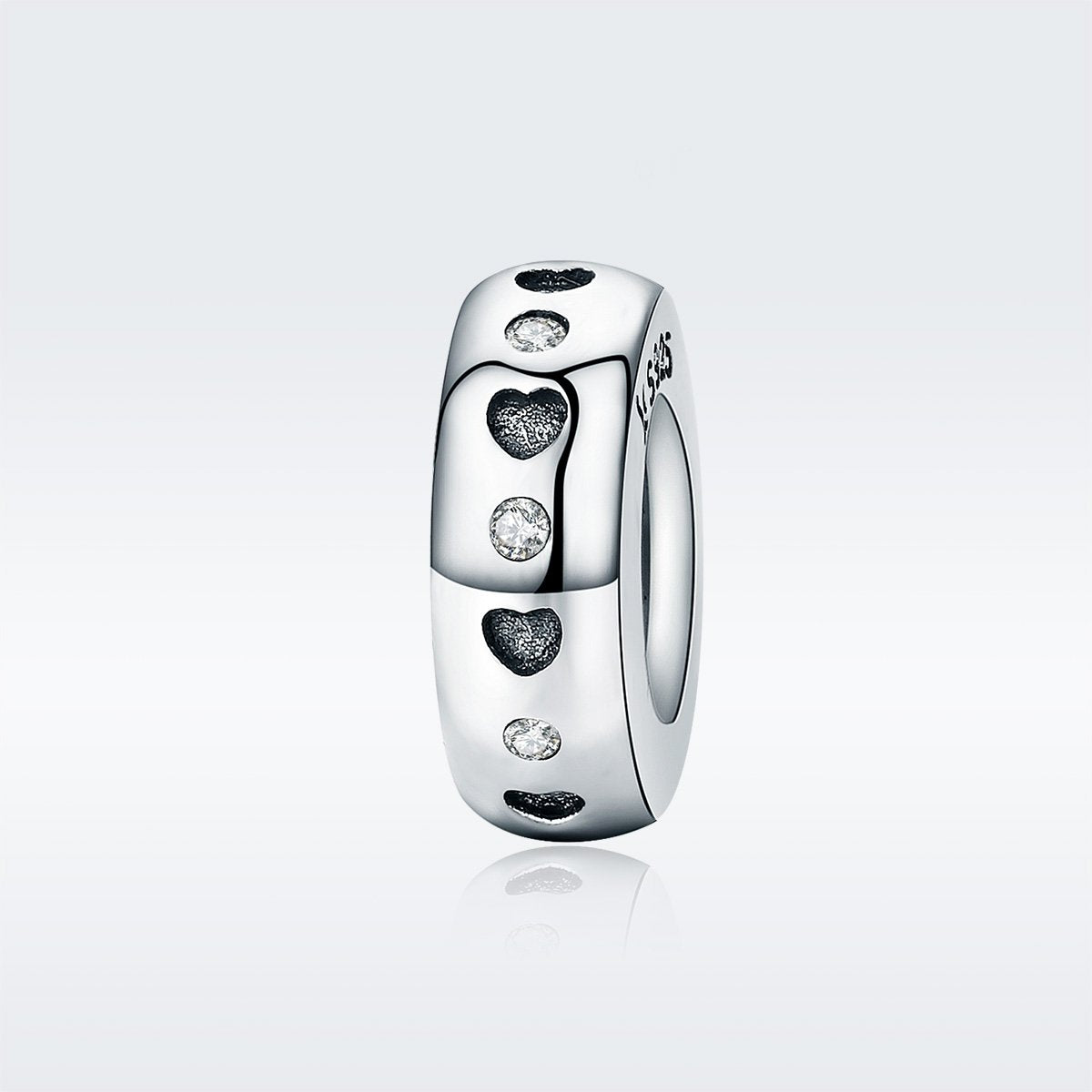 Sterling 925 Silver Love Circle Bead Pendant for Pandora & European Charm Bracelets