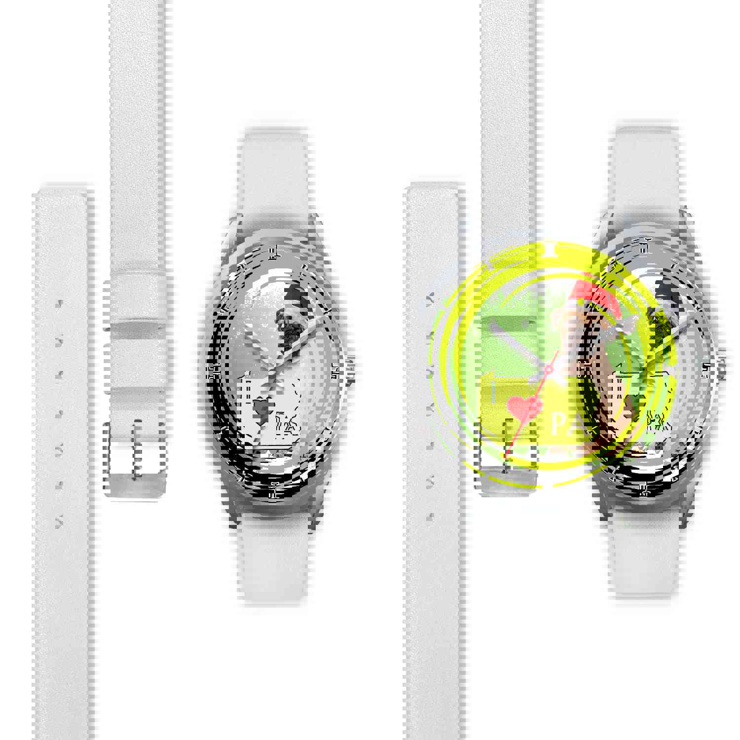 Lovely Pug Dog Pennsylvania Christmas Special Wrist Watch