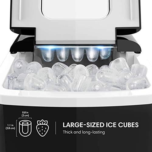 Terra Hiker Countertop Ice Maker - Fast 6-Minute Ice Production, 28.7 lbs Daily, No Plumbing Needed