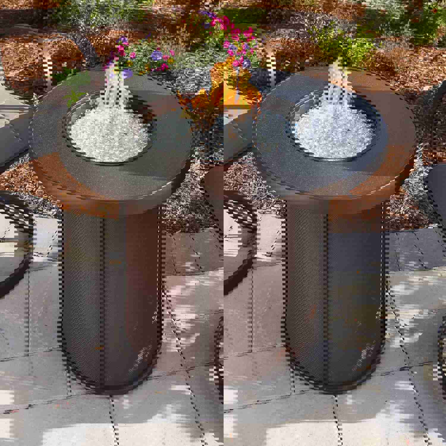 Stonefire Round Gas Fire Pit Table