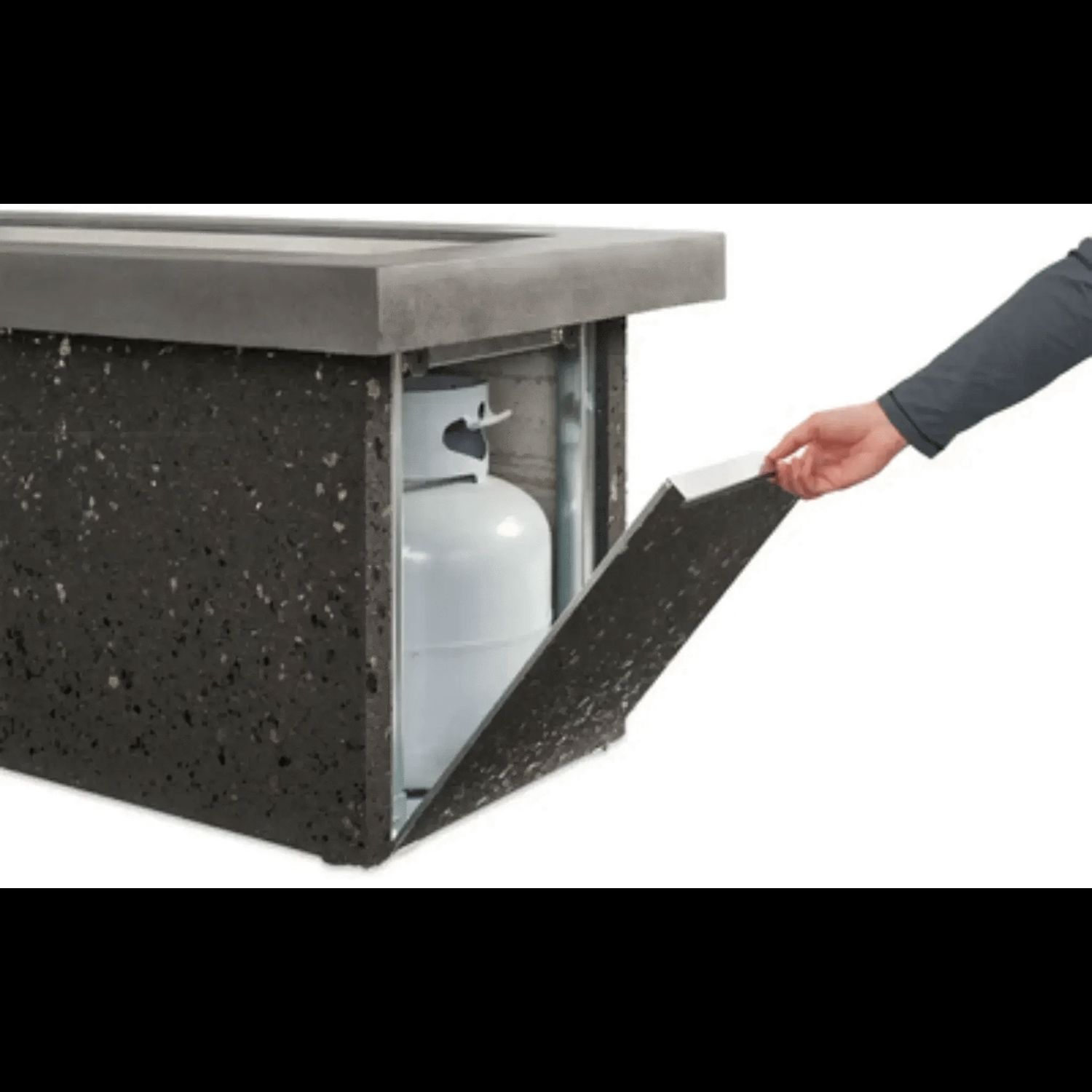 Key Largo Linear Gas Fire Pit Table - Outdoor Luxury and Warmth