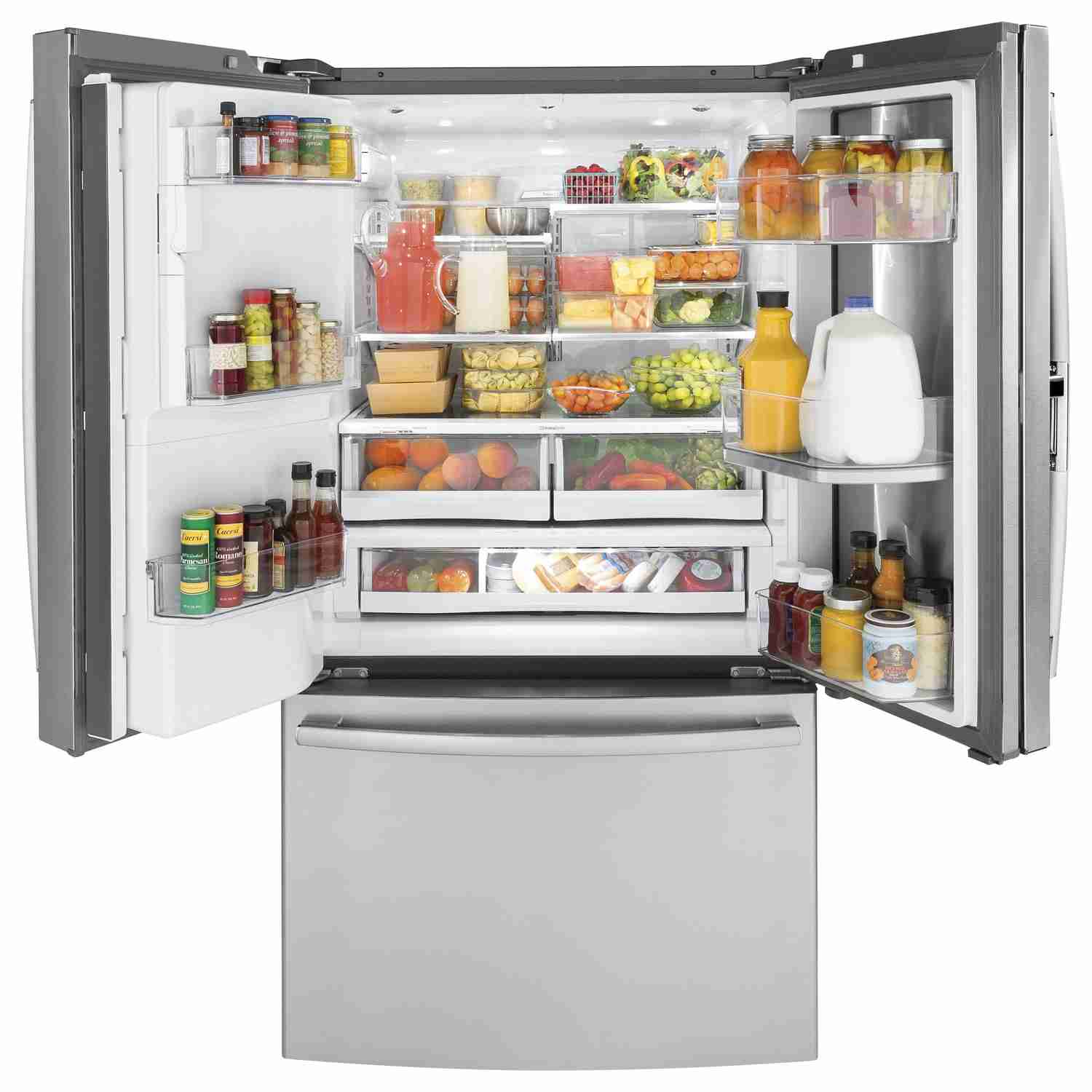 GE Profile 36-inch Counter-Depth French 3-Door Refrigerator with External Water and Ice Dispenser