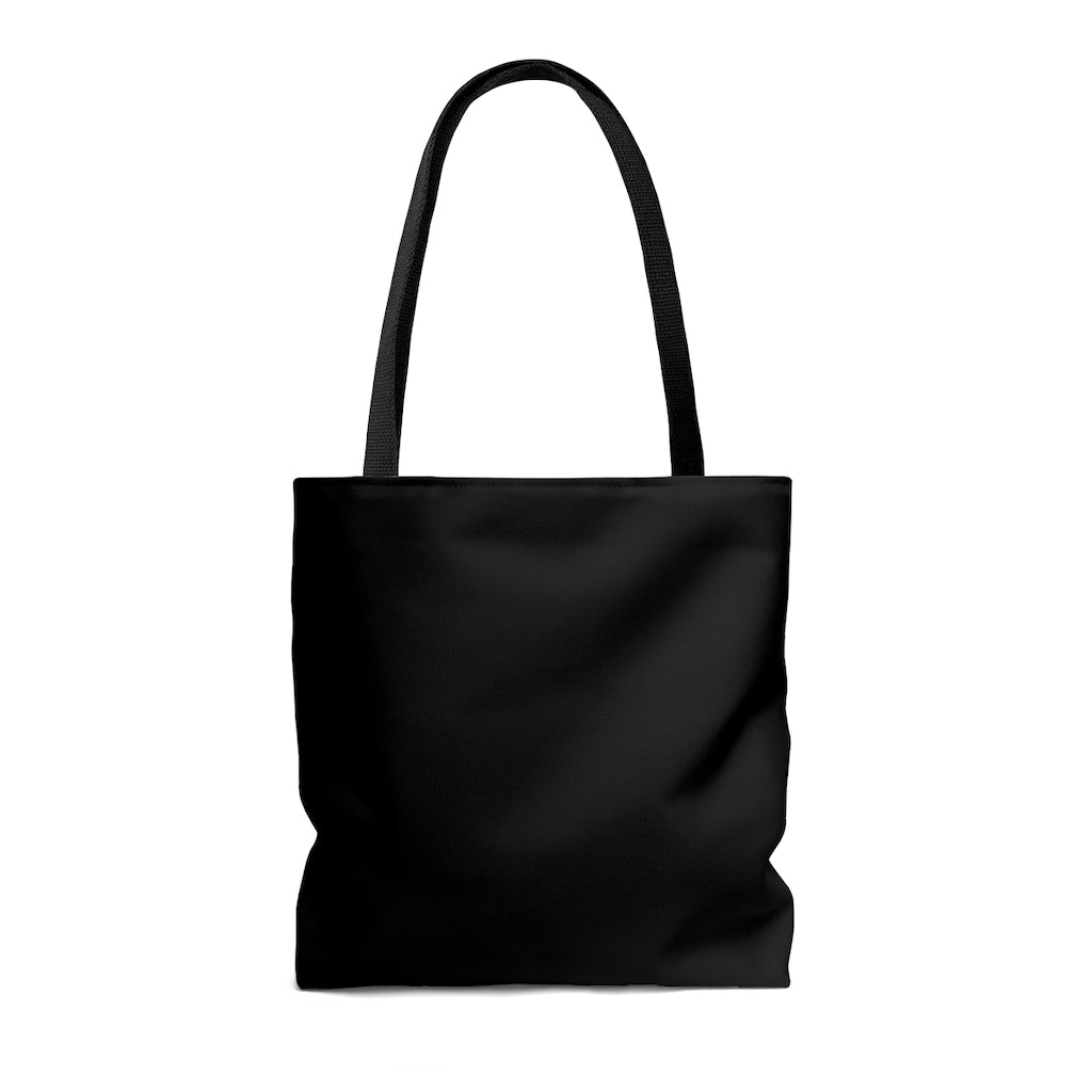 Frontline Healthcare Workers Thank You Black AOP Tote Bag (3 Sizes Available)