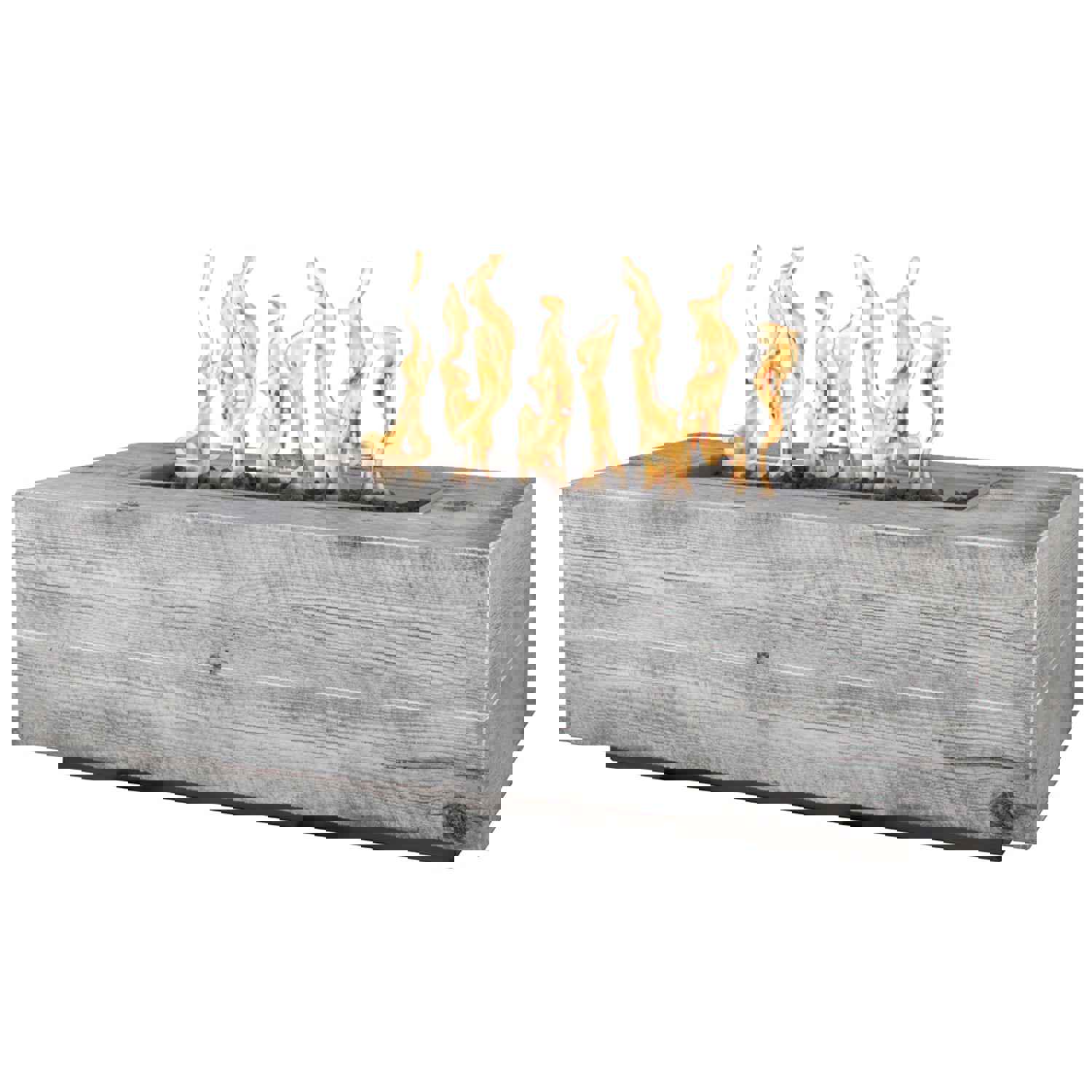 The Outdoor Plus Coronado Concrete Wood Grain Fire Pit 48 inches