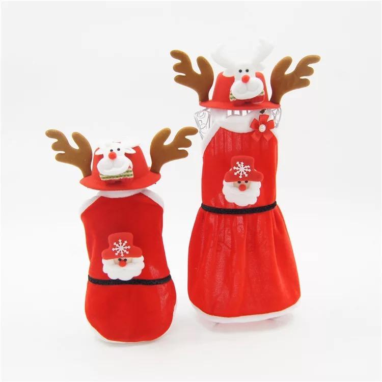 Warm Winter Christmas Pet Dog Clothes Coat Jacket Santa Costume for Small Medium Dogs and Cats
