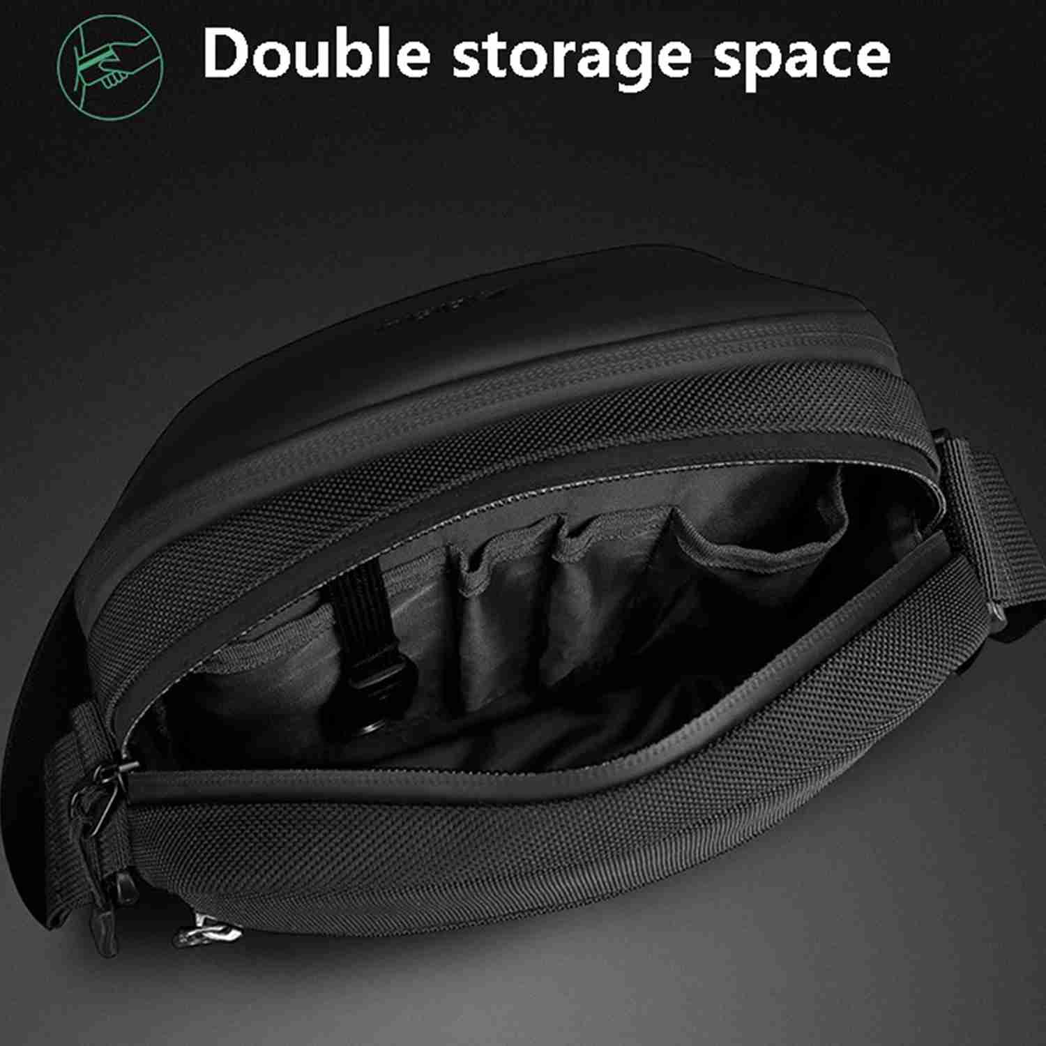 Waterproof Large Capacity Crossbody Bag for Men - Fashion Travel Sling Bag