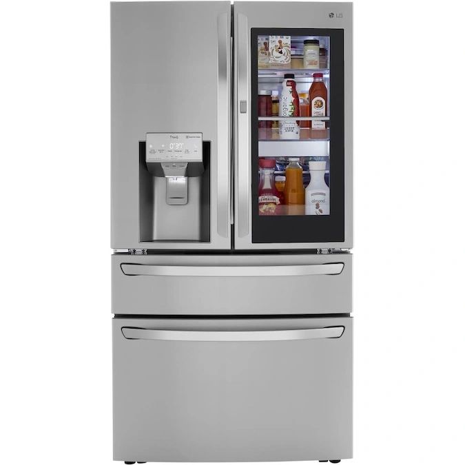 New Open Box LG Craft Ice Smart Wi-Fi Enabled 29.5-cu ft 4-Door French Door Refrigerator with Dual Ice Maker