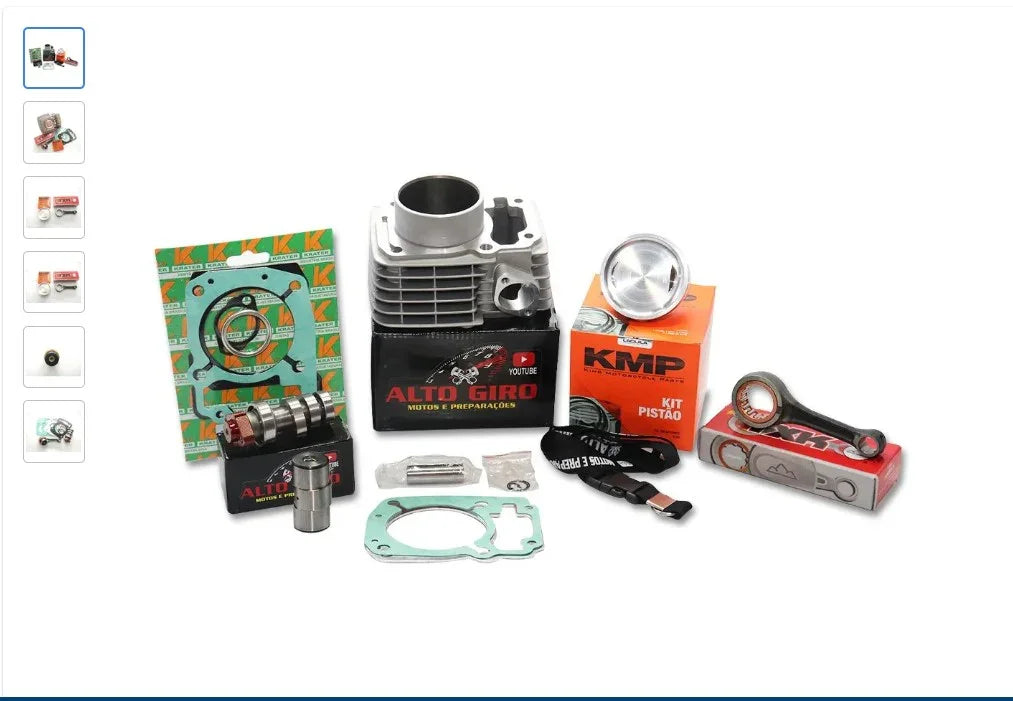 Motorcycle Performance Upgrade Kit - 240cc Cylinder & Competition Clutch for CG 150