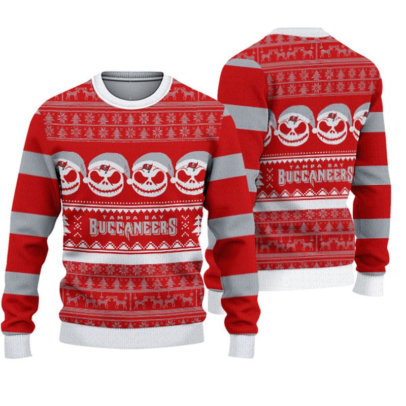 Tampa Bay Buccaneers Jack Skellington Crewneck Sweatshirt