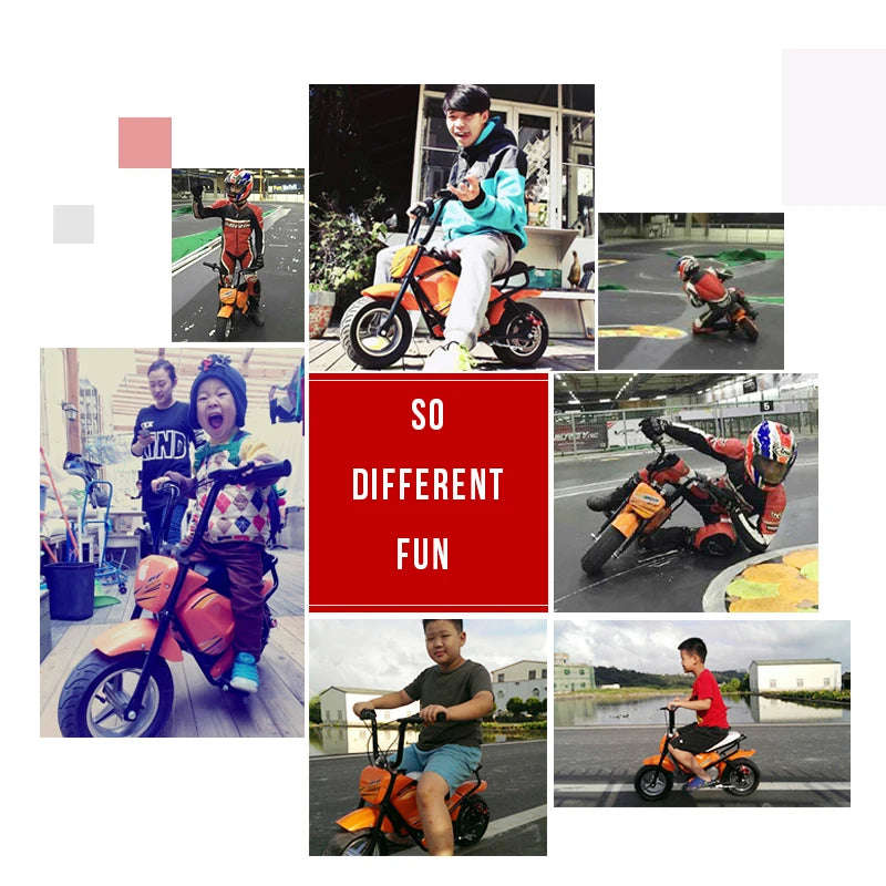 6.5 Inch Children's Electric Toy Bicycle - Parent-Child Electric Scooter for Kids