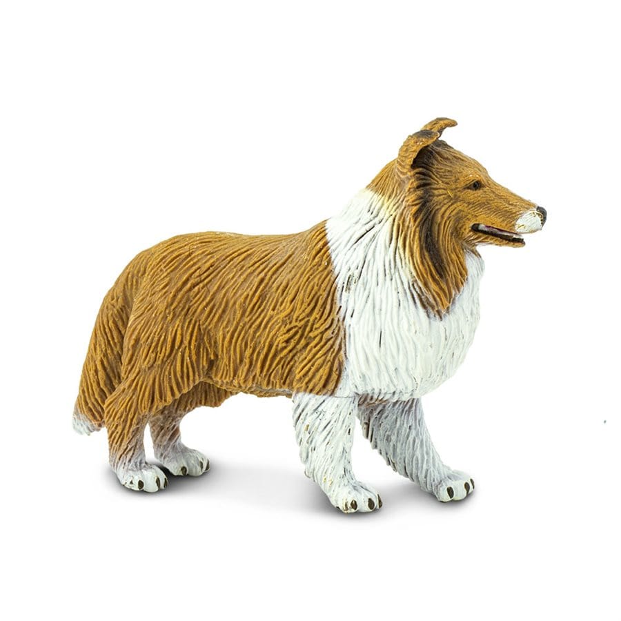 Collie Toy Figure - Graceful and Intelligent Companion
