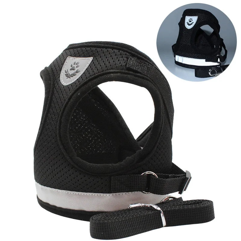 Premium Dog Harness and Leash Set for Small Dogs - Comfortable & Reflective Pet Accessories