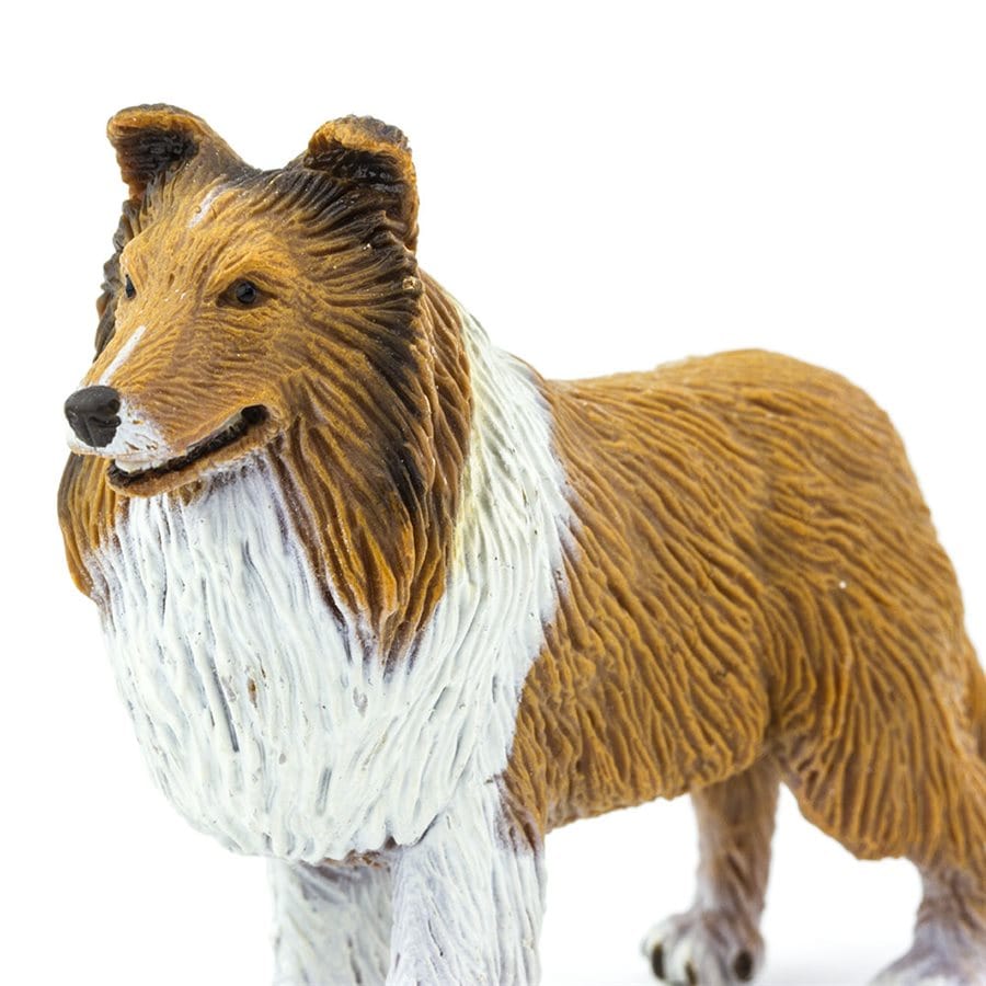 Collie Toy Figure - Graceful and Intelligent Companion