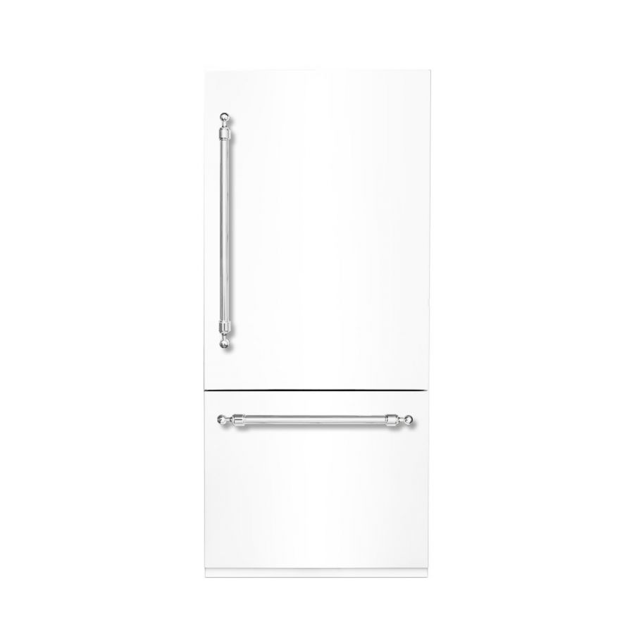 Hallman 36 Built-In Refrigerator with Interior Filtered Water Dispenser and Bottom Mount Freezer