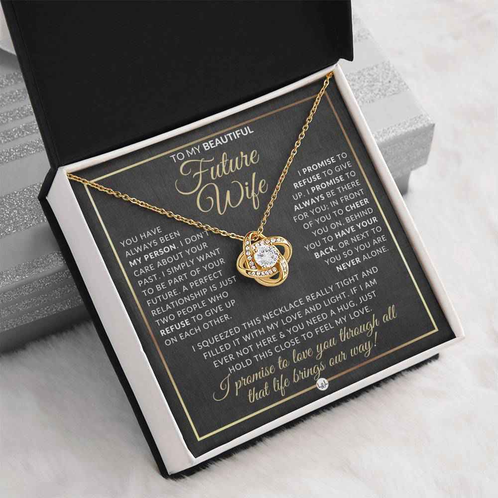 Romantic Pendant Necklace for Fiancée - Perfect Christmas, Valentine's Day, or Anniversary Gift