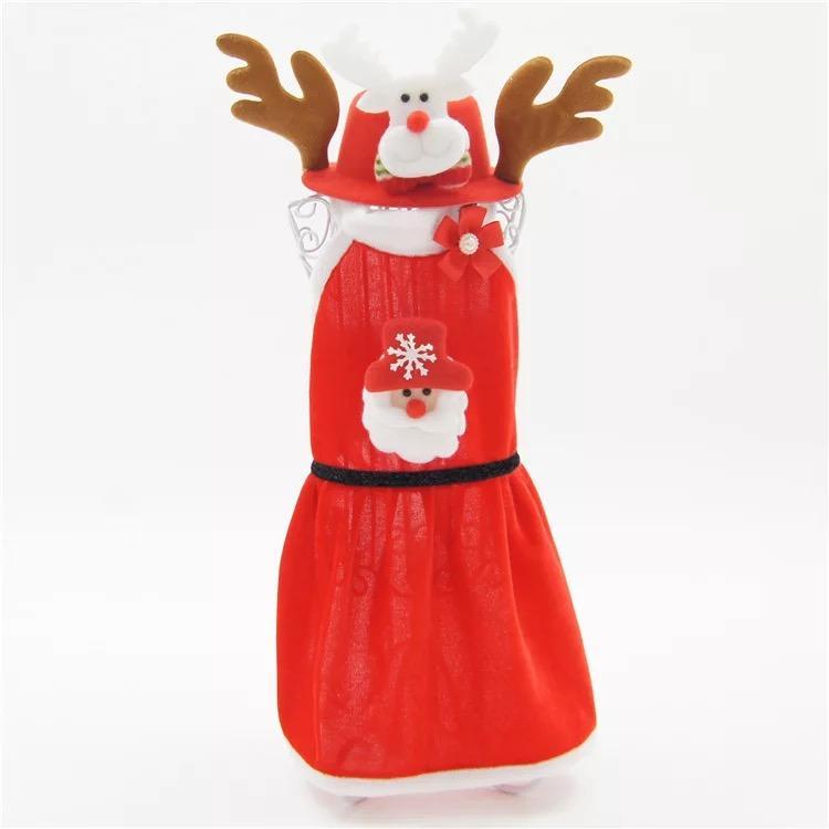 Warm Winter Christmas Pet Dog Clothes Coat Jacket Santa Costume for Small Medium Dogs and Cats