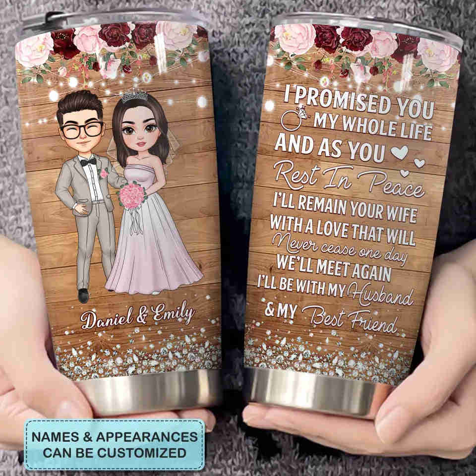 Personalized Custom Tumbler - Anniversary, Wedding Gift For Couple - This Girl Loves Her Husband