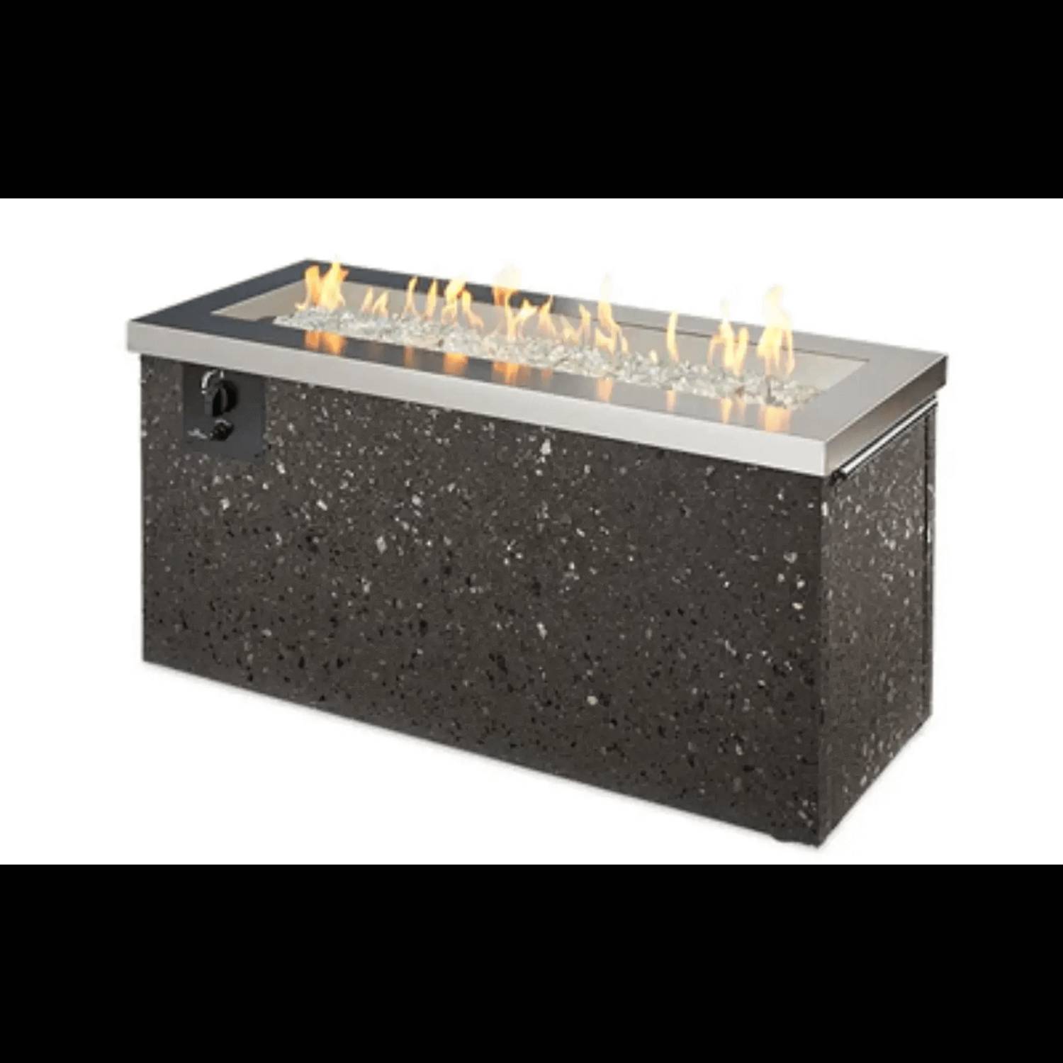 Key Largo Linear Gas Fire Pit Table - Outdoor Luxury and Warmth