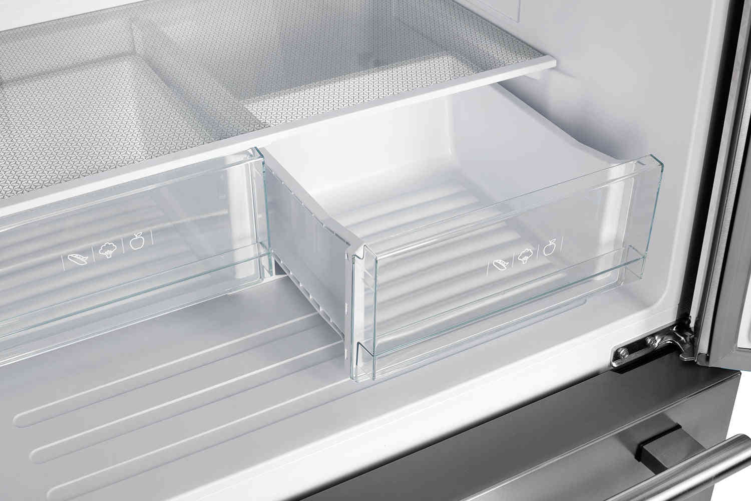 Forno 30 French Door Refrigerator with Ice Maker in Stainless Steel