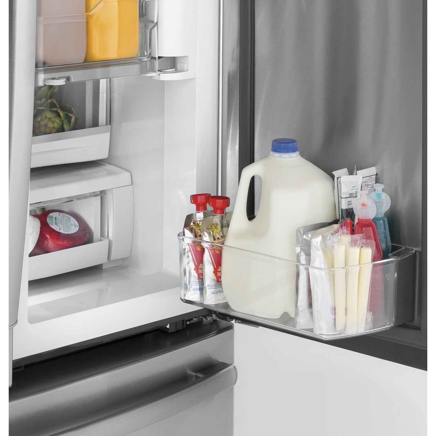 GE Profile 36-inch Counter-Depth French 3-Door Refrigerator with External Water and Ice Dispenser