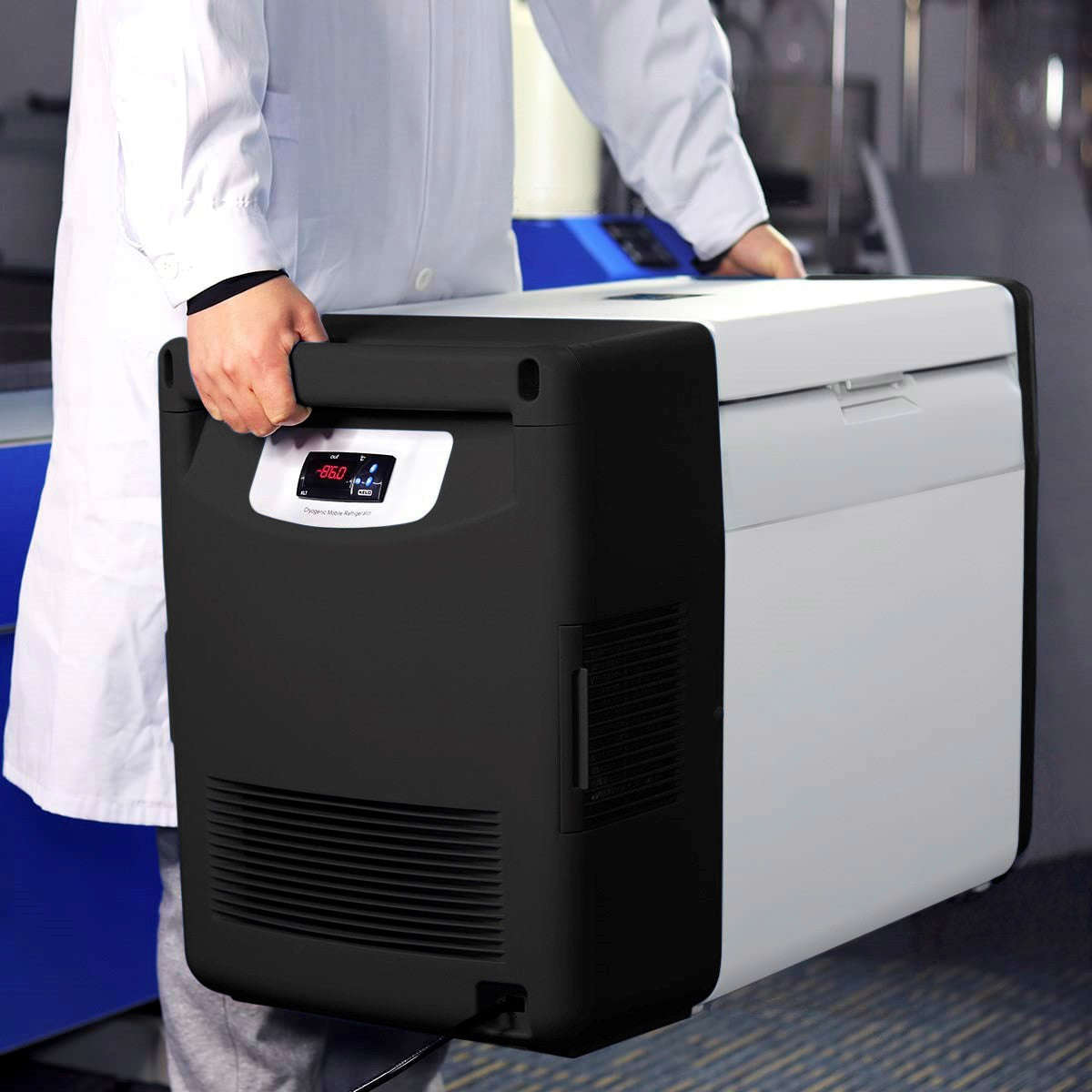 -80°C Portable Deep Freezer for Lab Samples, DNA, and Vaccines