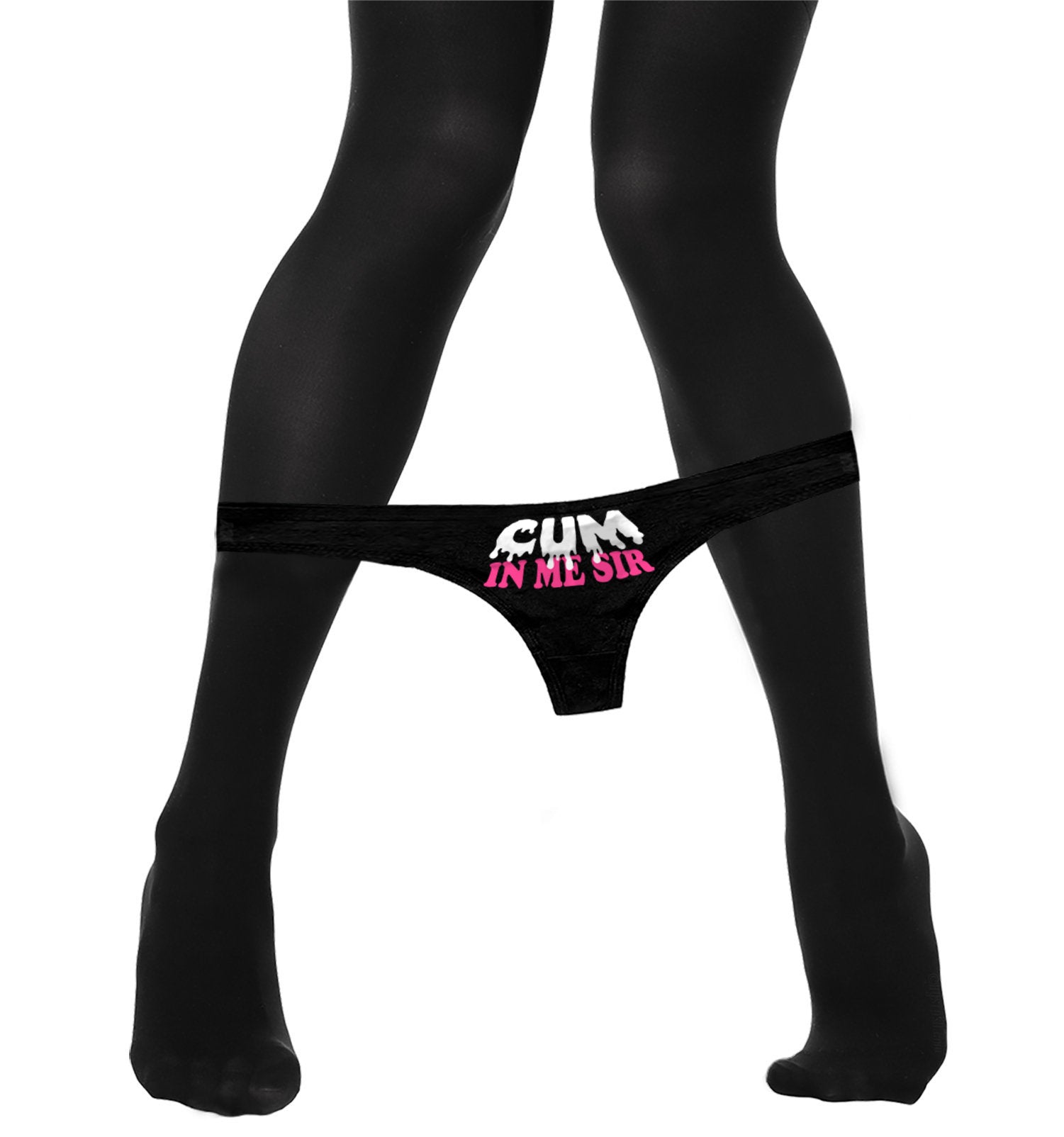 Cum In Me Sir Thong Panties DDLG Womens Thong Panties