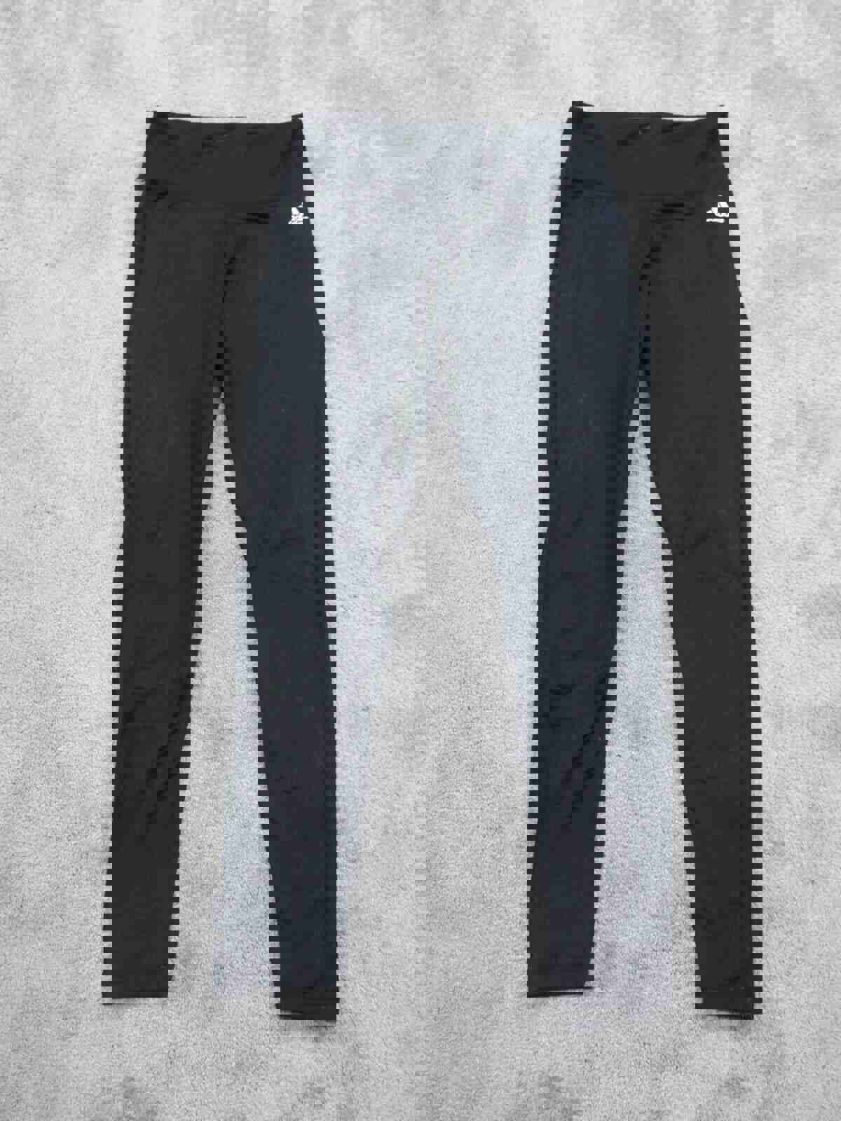 Adidas Women's Medium Black Climalite Yoga Leggings with Swoosh Logo