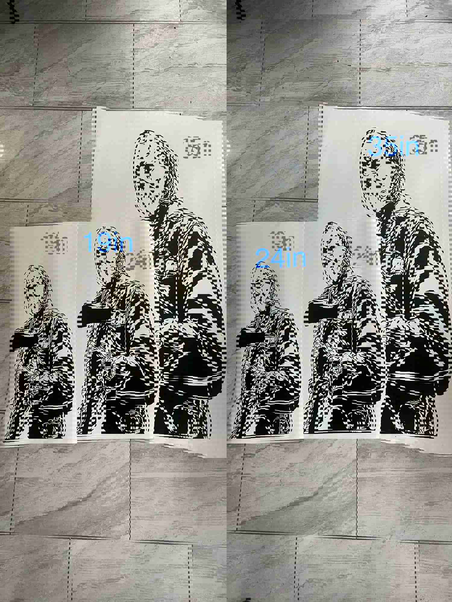 Jason V Car Graphic Anime Vinyl Decal - Removable Stickers for Cars & Trucks - Perfect Gift for Birthdays & Father's Day