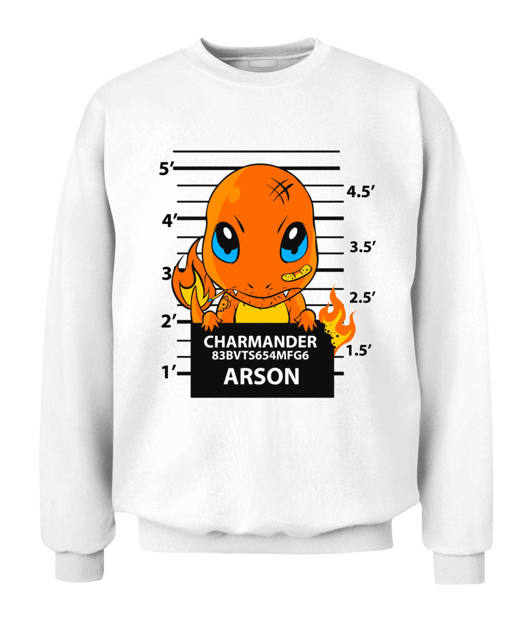 Charmander Criminal Custom Graphic T-Shirt - Unisex Classic Fit
