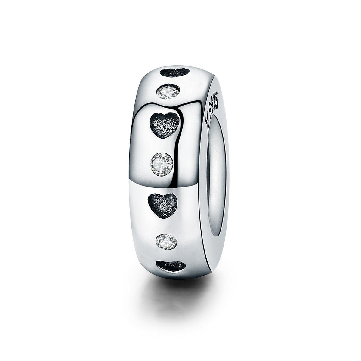 Sterling 925 Silver Love Circle Bead Pendant for Pandora & European Charm Bracelets