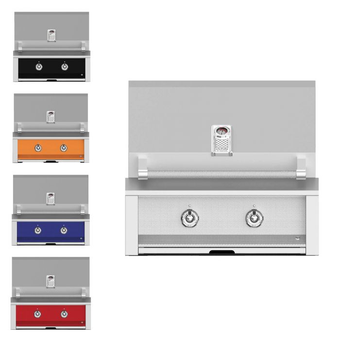 Aspire By Hestan 36-Inch Built-In Gas Grill with Rotisserie in Natural Gas or Liquid Propane - Steeletto